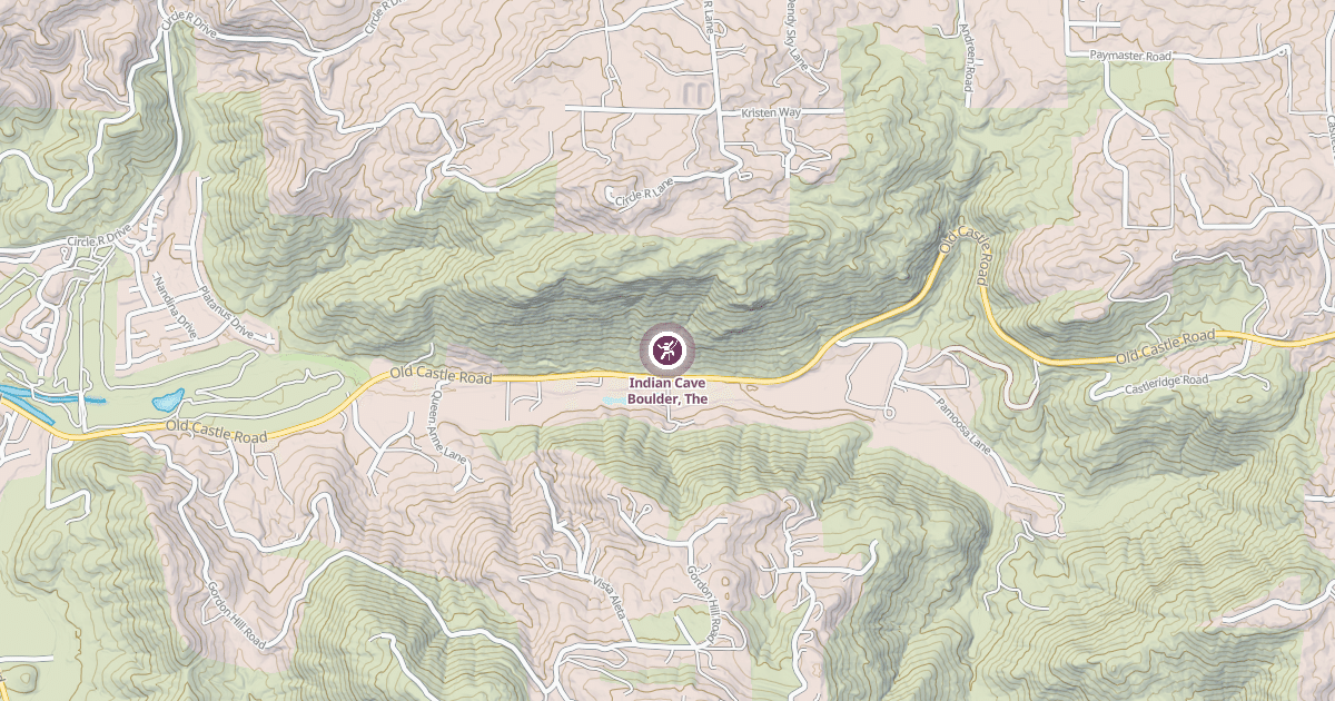 Map preview of Indian Cave Boulder, The