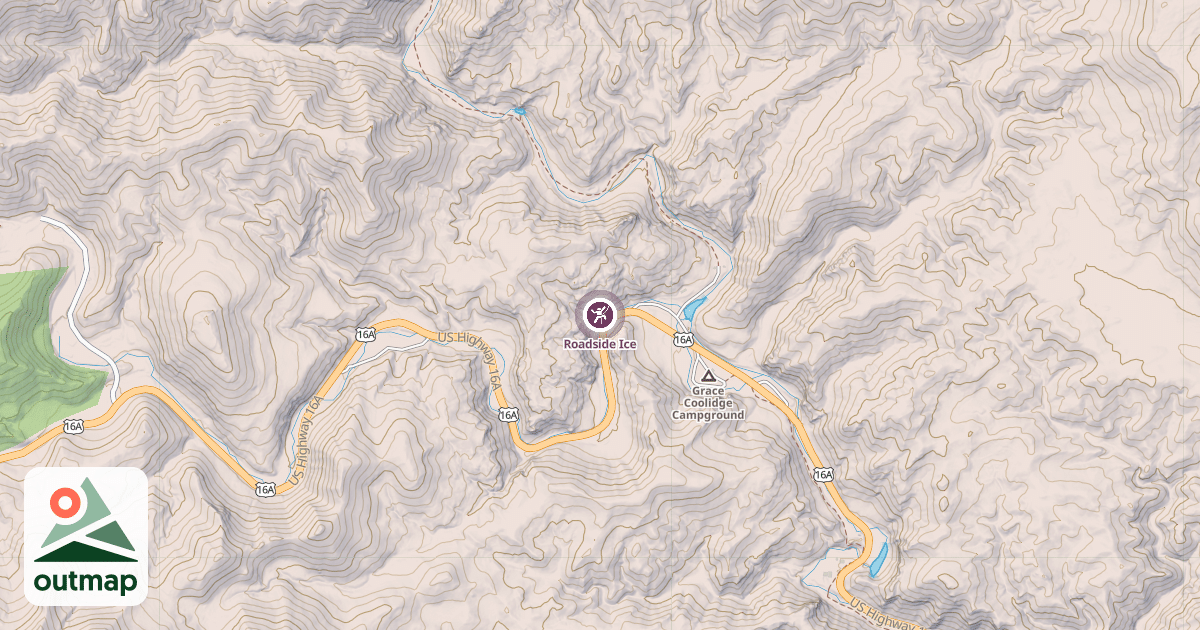 Map of Roadside Ice