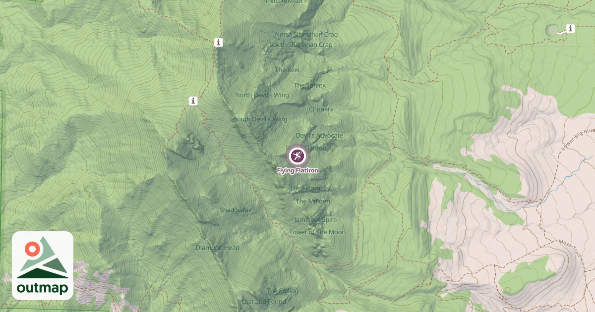 Map of Flying Flatiron