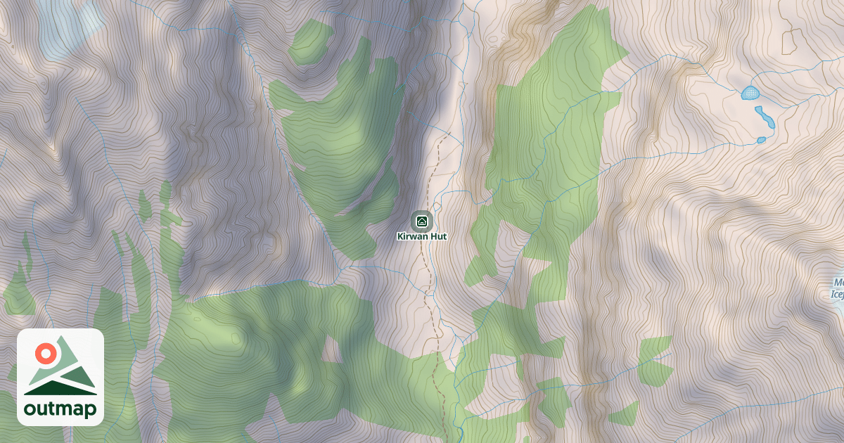 Map of Kirwan Hut
