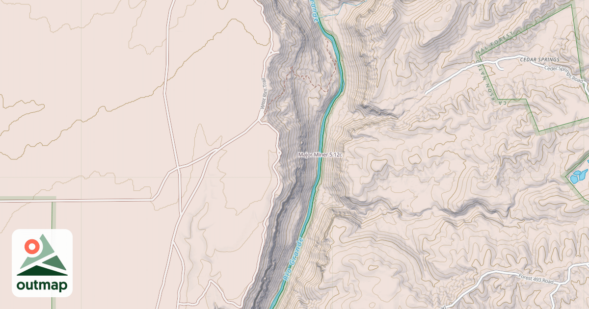 Map of Major Miner