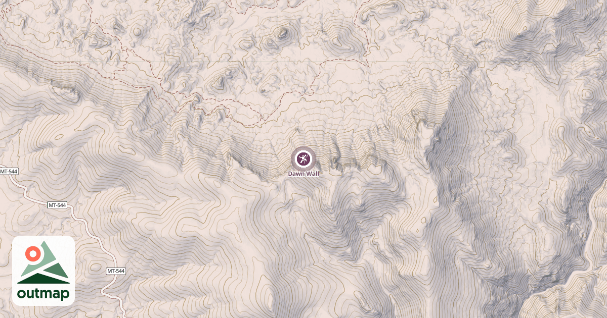 Map of Dawn Wall