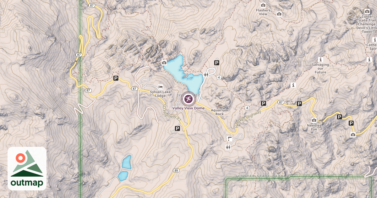 Map of Valley View Dome
