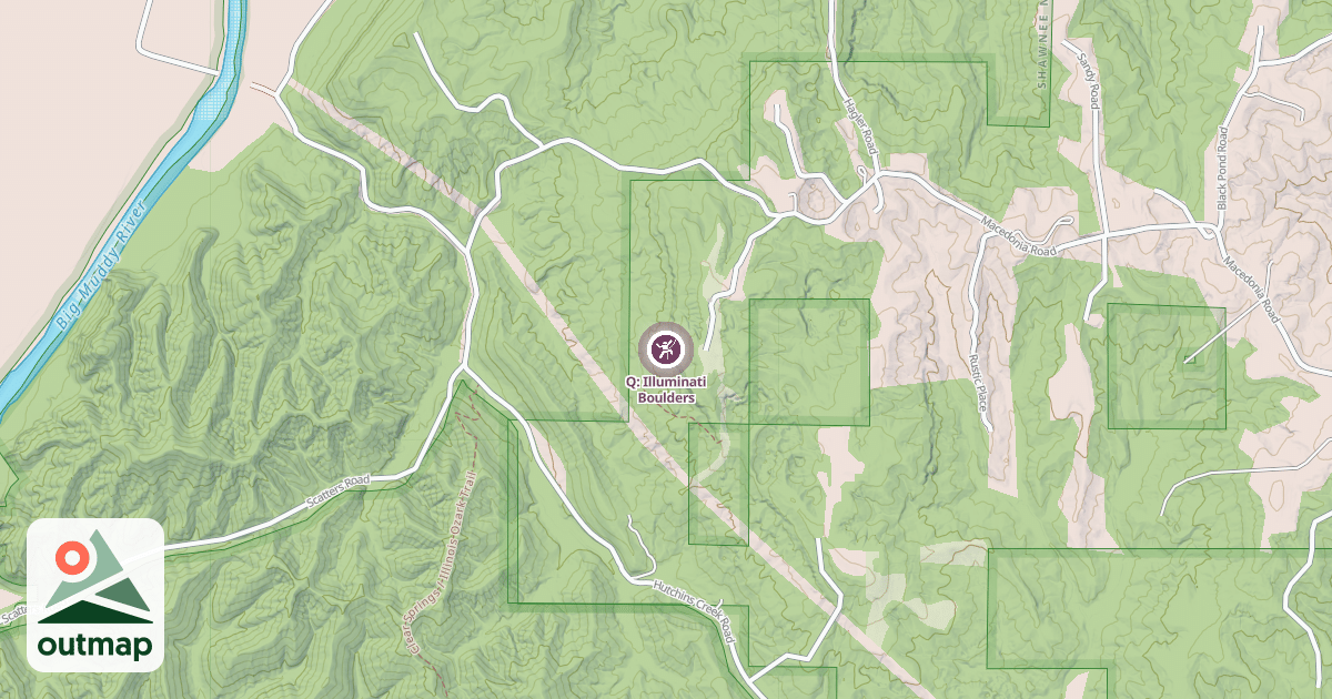 Map of Q: Illuminati Boulders