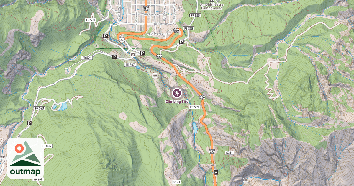 Map of Climbing Site