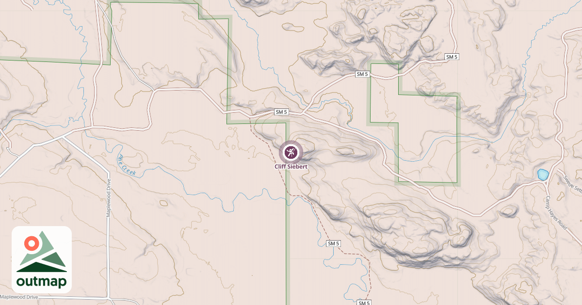 Map of Cliff Siebert