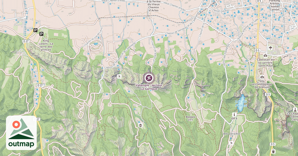 Map of Valample - secteur La Garrigue