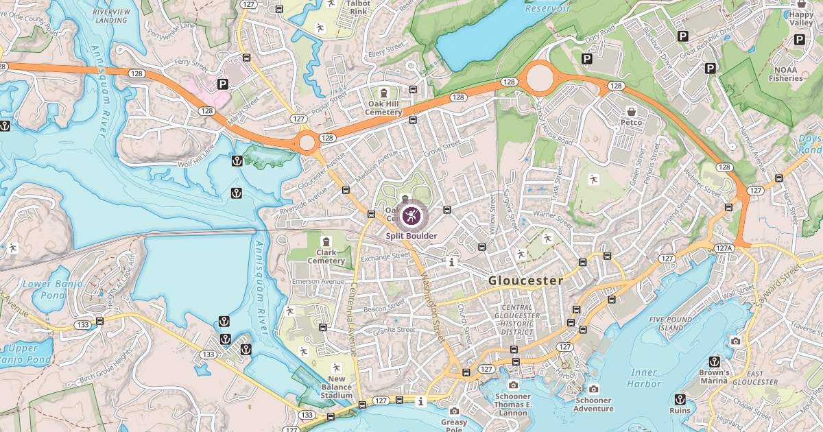 Map preview of Split Boulder