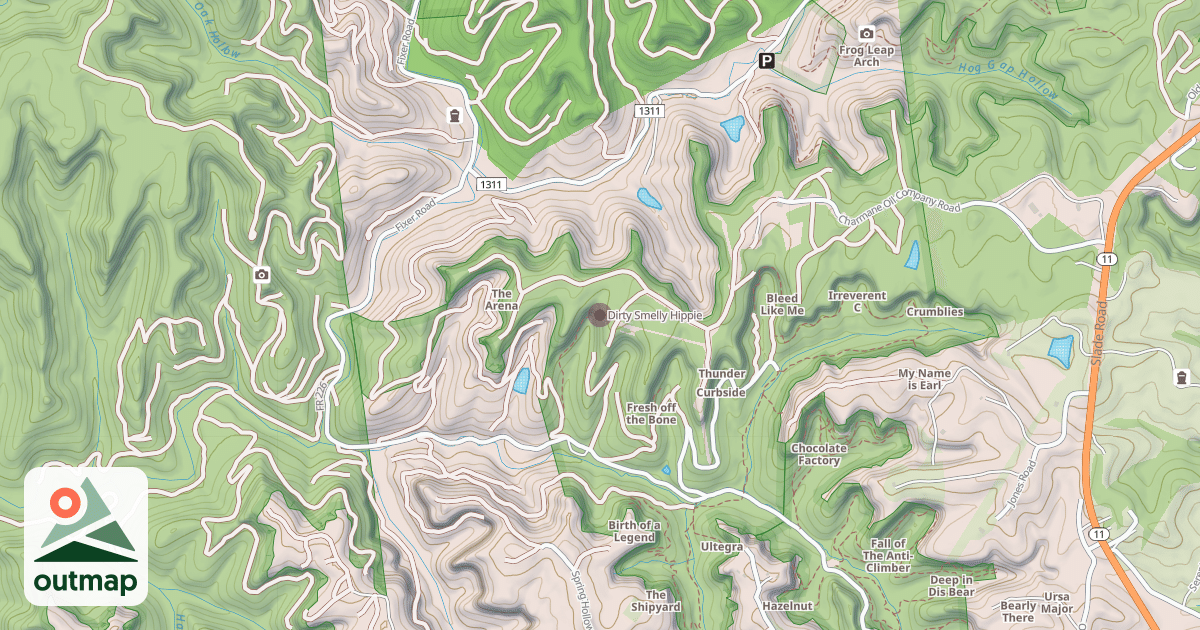 Map of Dirty Smelly Hippie