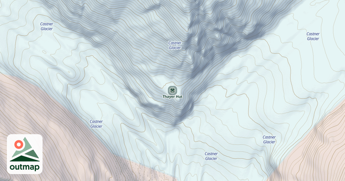 Map of Thayer Hut
