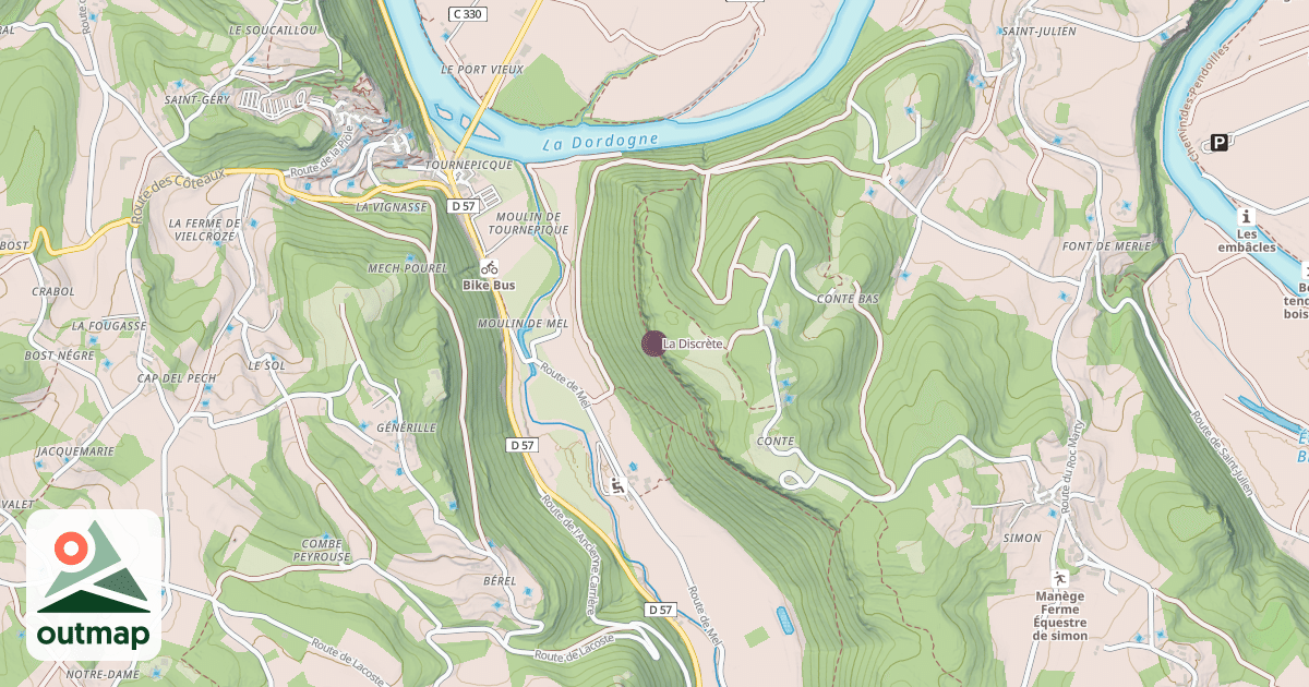 Map of La Discrète