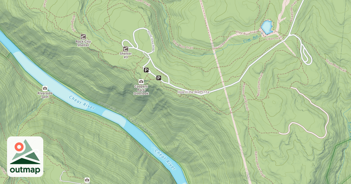 Map of Hole in the Wall