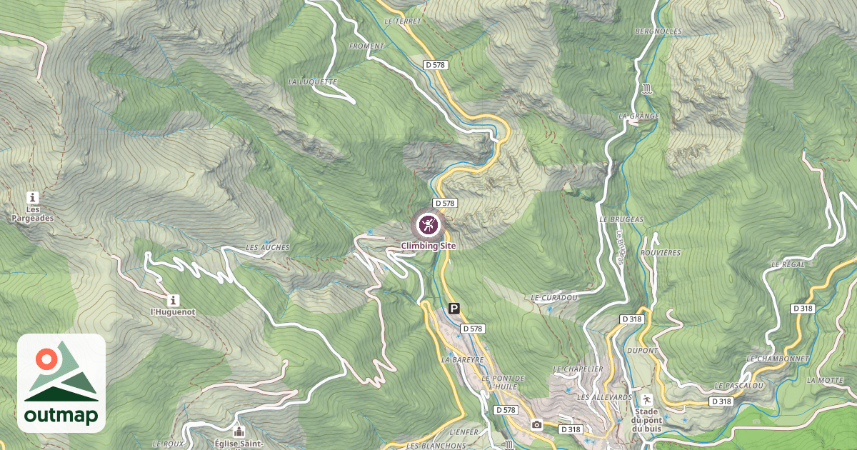 Map of Climbing Site