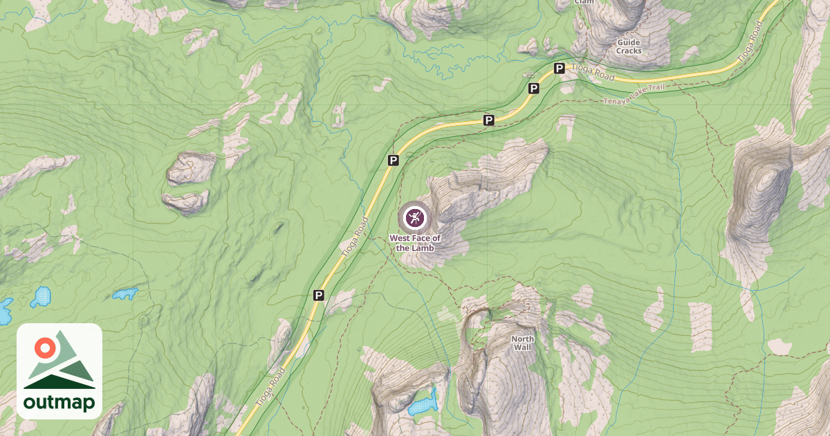 Map of West Face of the Lamb