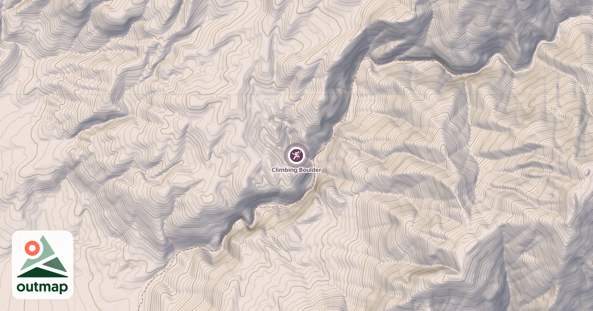 Map of Climbing Boulder