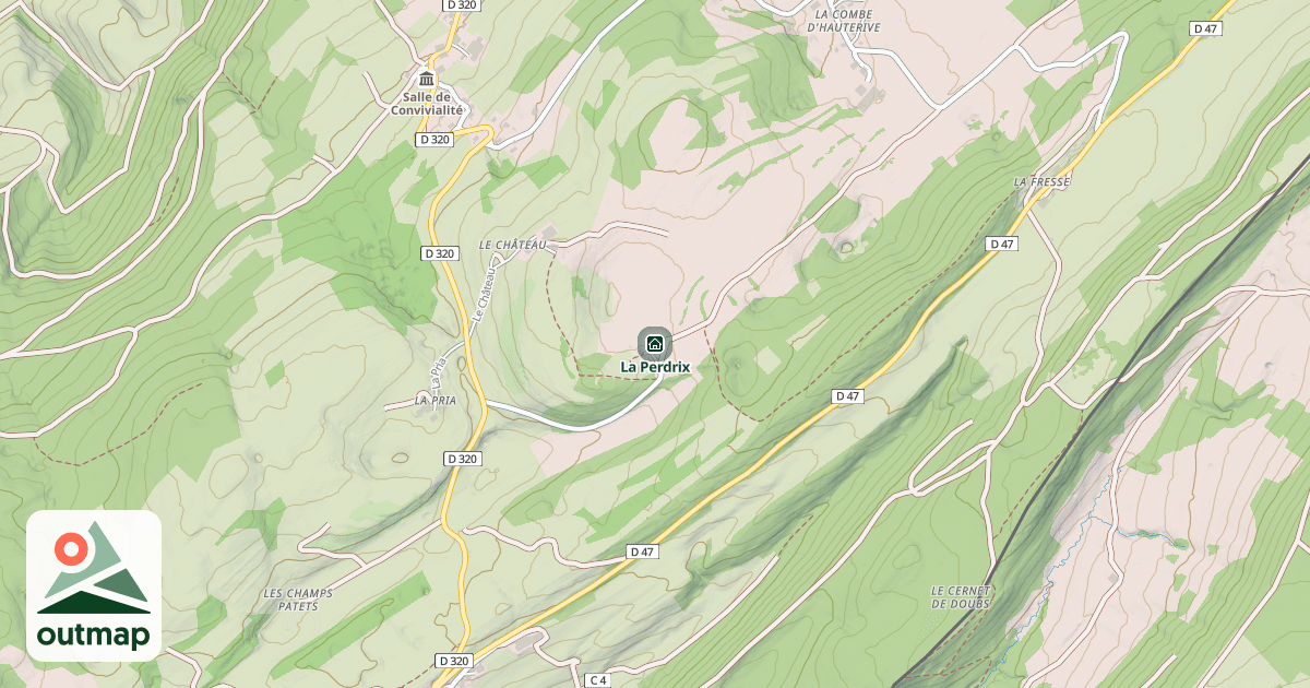 Map of La Perdrix