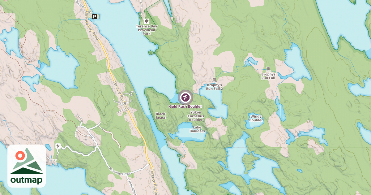 Map of Gold Rush Boulder