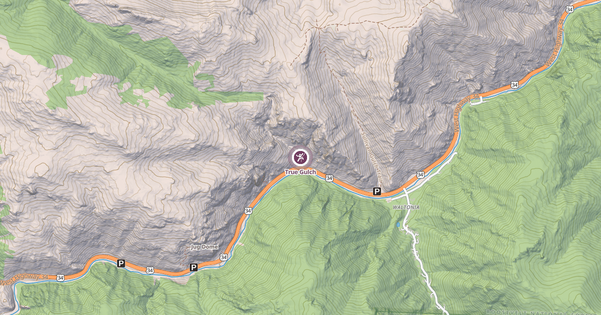 Map preview of True Gulch