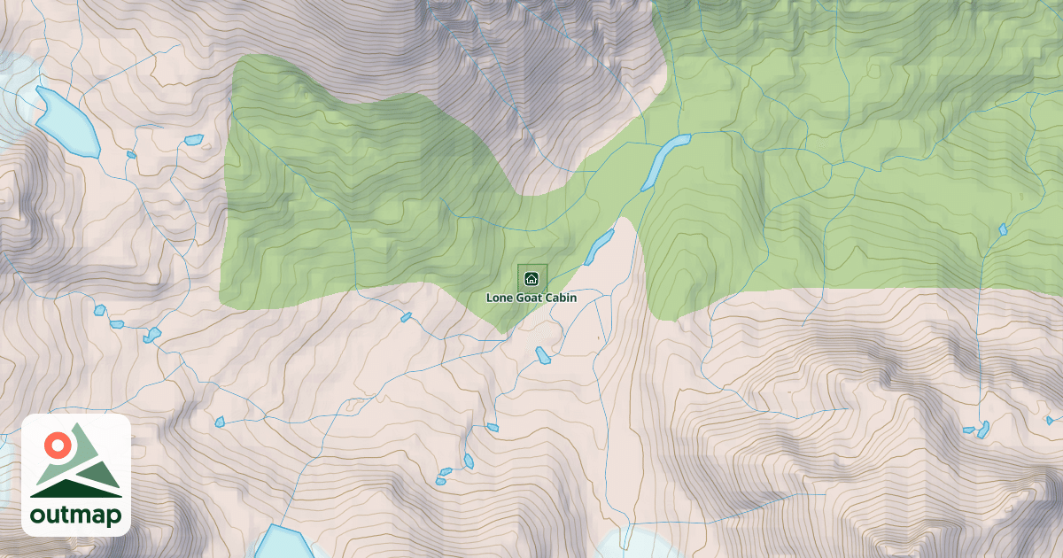 Map of Lone Goat Cabin