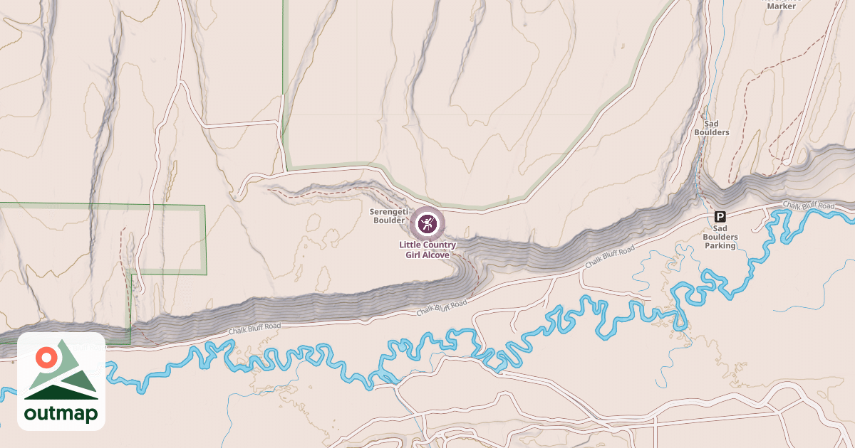 Map of Little Country Girl Alcove