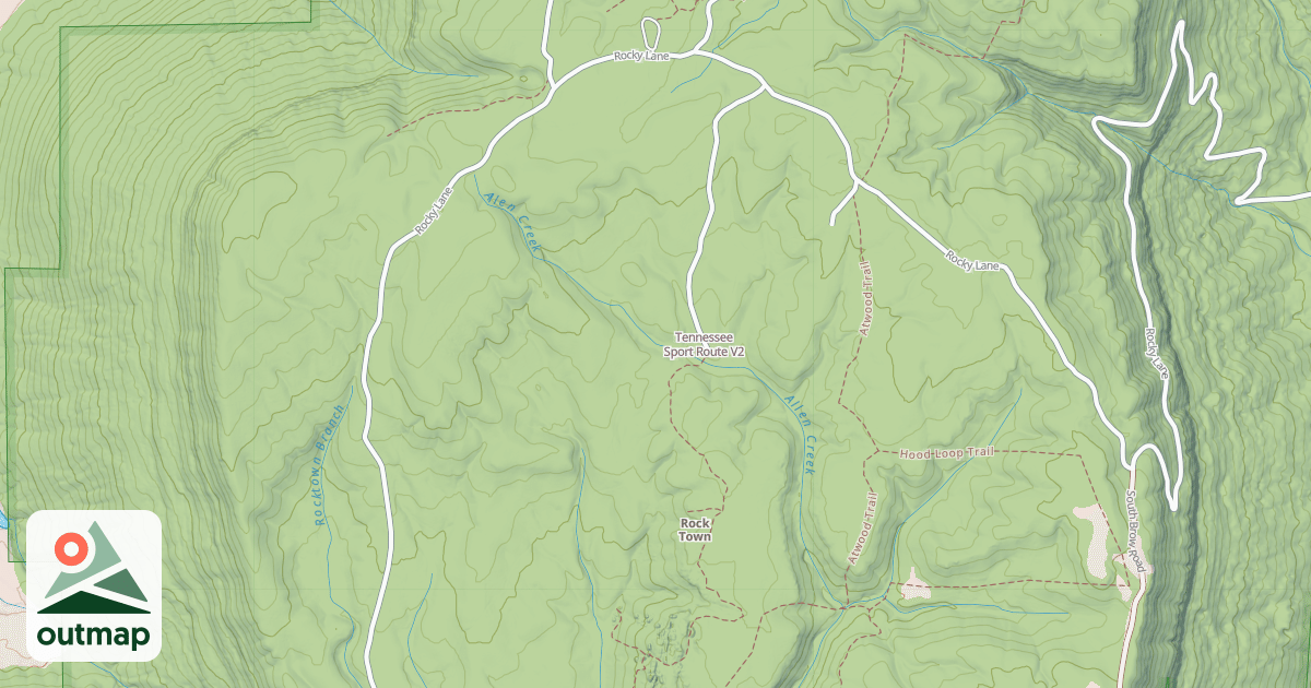 Map of Tennessee Sport Route