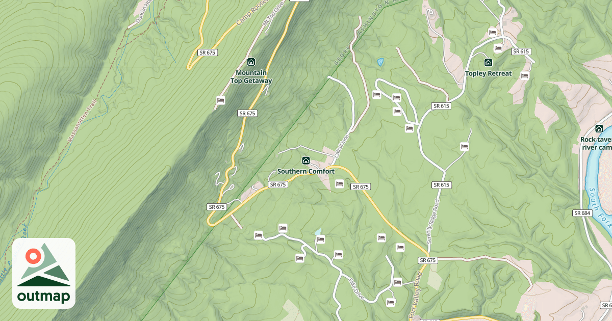 Map of Southern Comfort