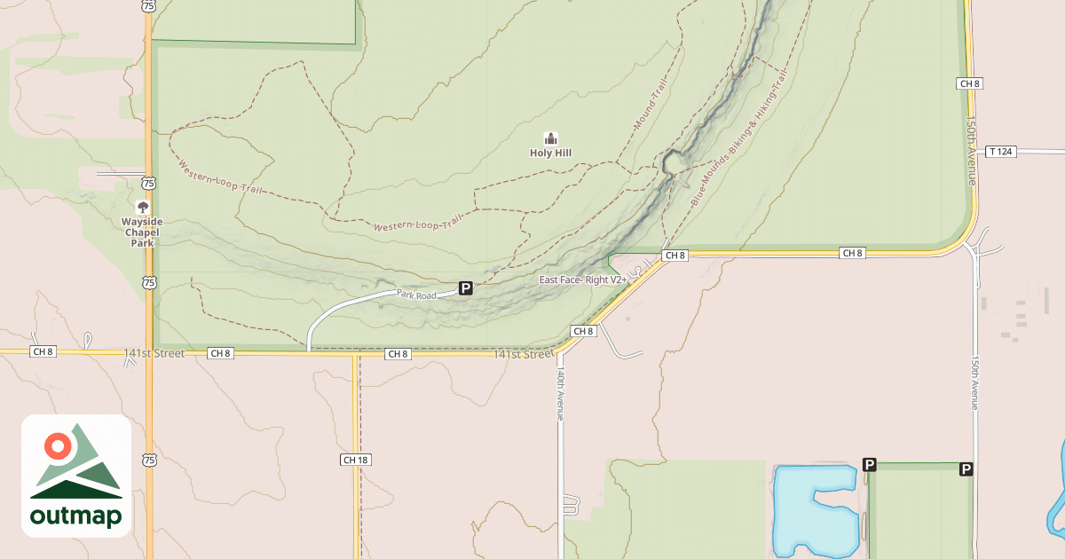 Map of East Face- Right
