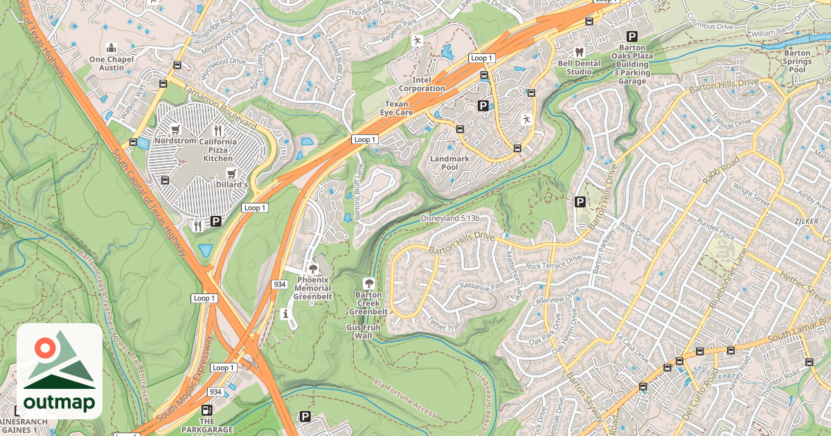 Map of Disneyland