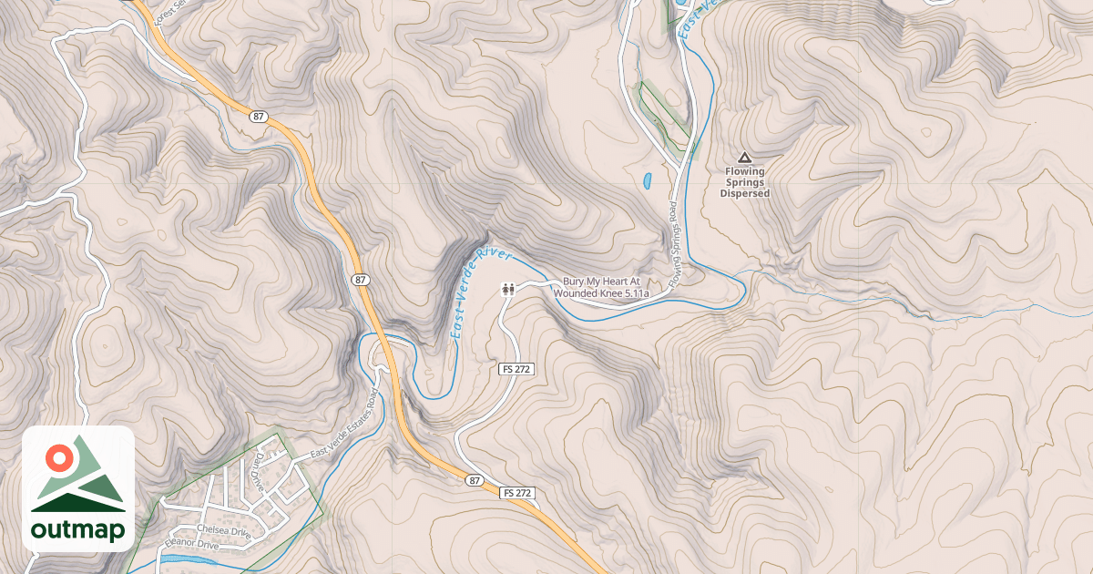 Map of Bury My Heart At Wounded Knee