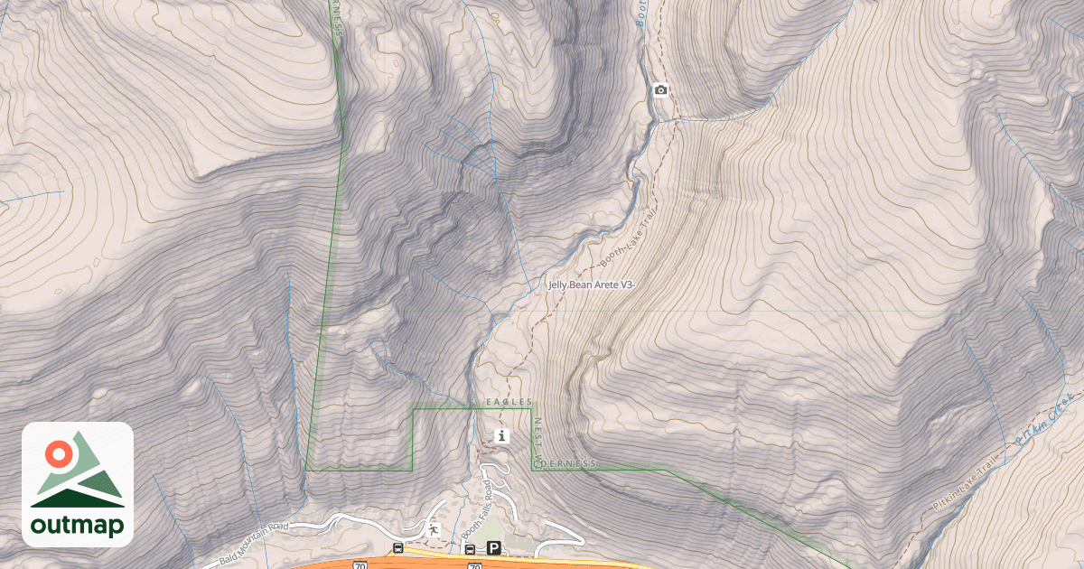 Map of Jelly Bean Arete