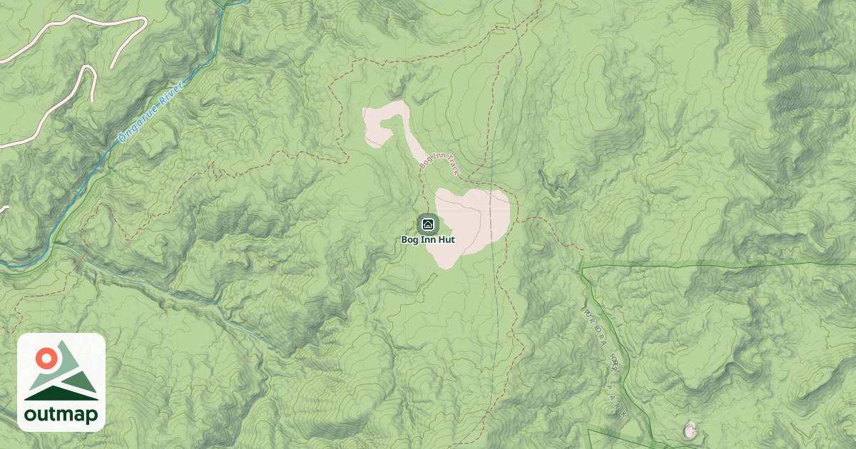 Map of Bog Inn Hut
