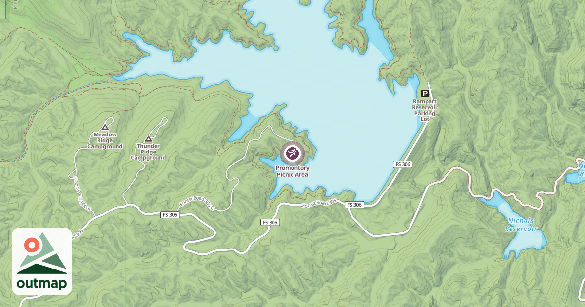 Map of Promontory Picnic Area