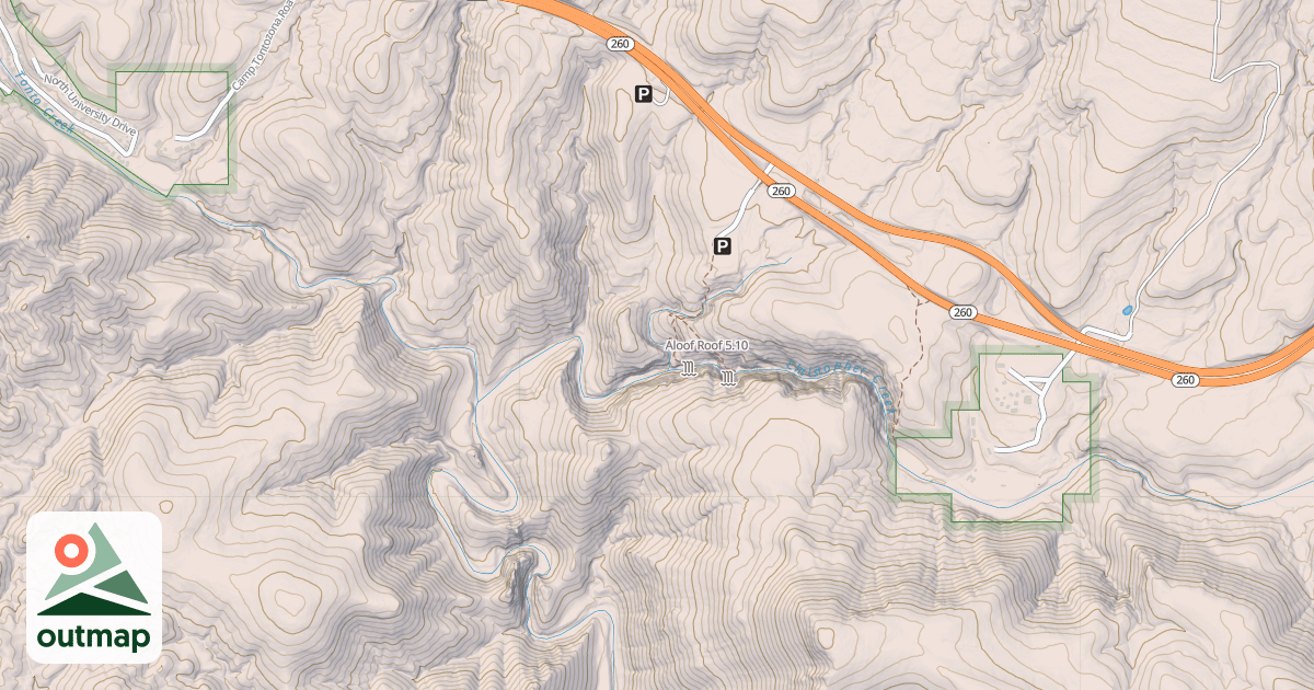 Map of Aloof Roof