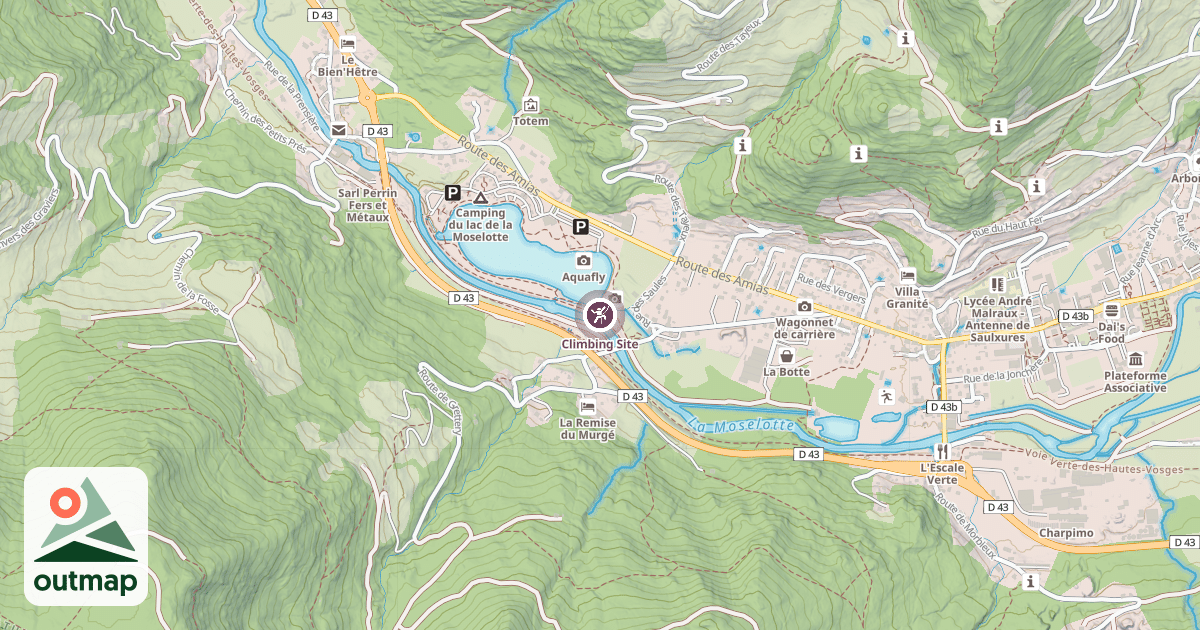 Map of Climbing Site