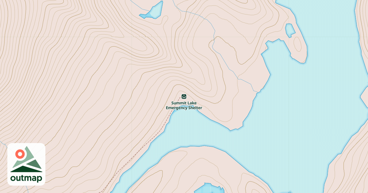 Map of Summit Lake Emergency Shelter
