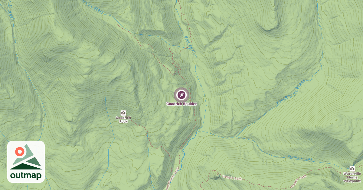 Map of Goodrich Boulder