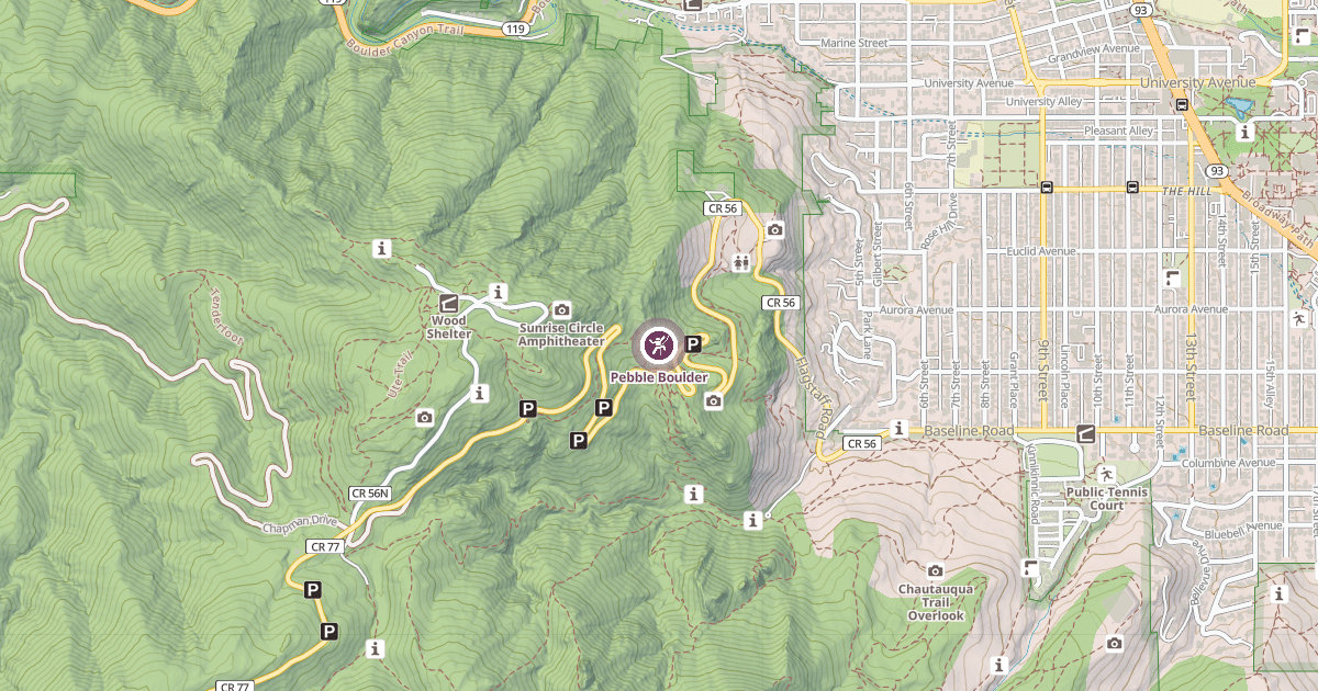 Map preview of Pebble Boulder
