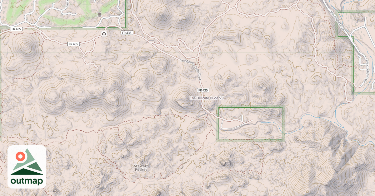 Map of The Delicate Dude