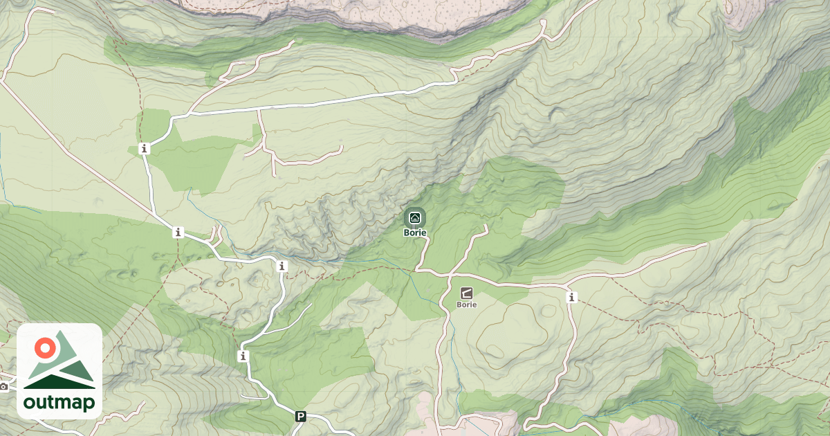Map of Borie