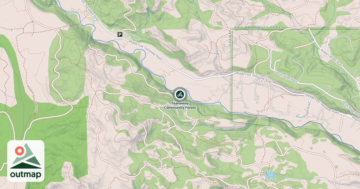 Map of Teanaway Community Forest