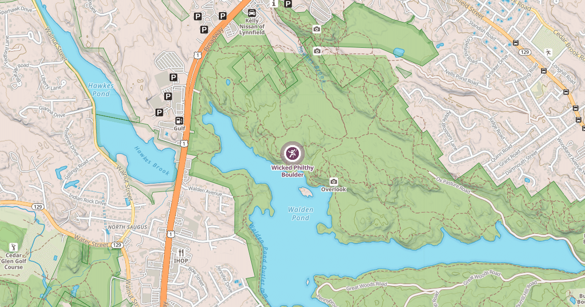 Map preview of Wicked Philthy Boulder