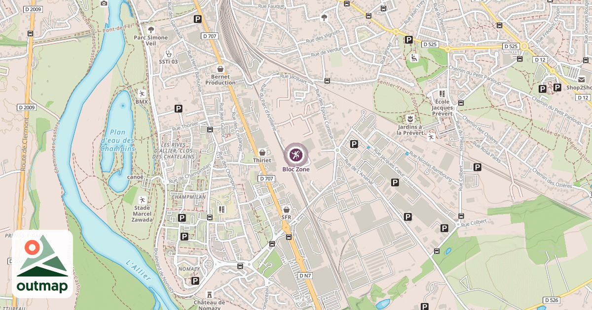 Map of Bloc Zone