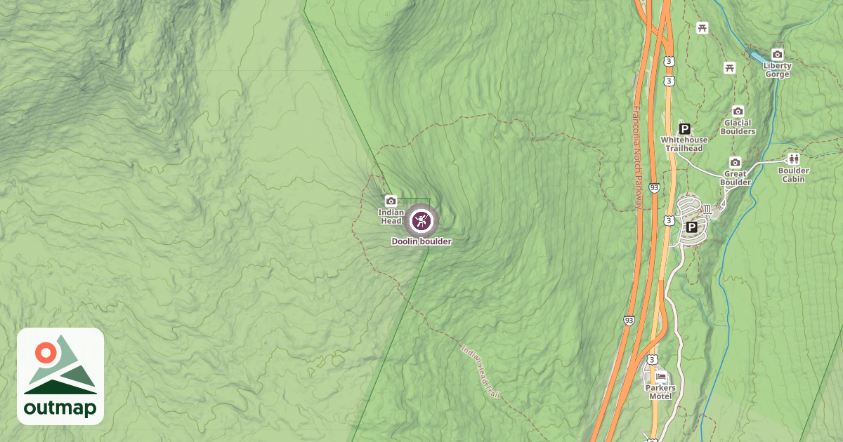 Map of Doolin boulder