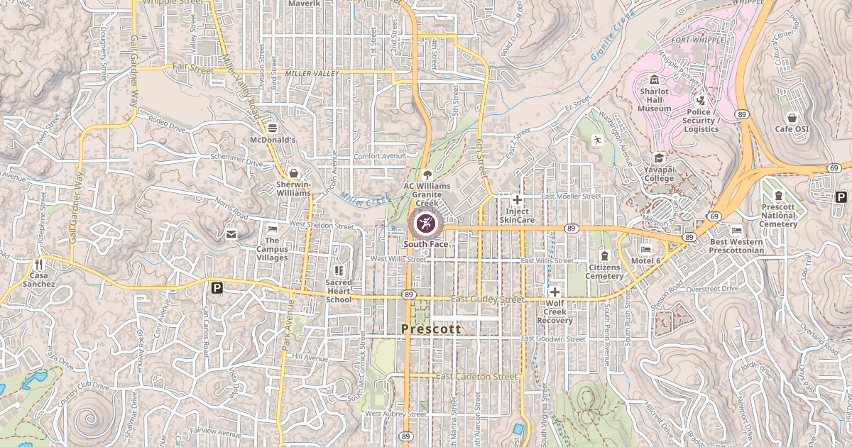 Map preview of South Face
