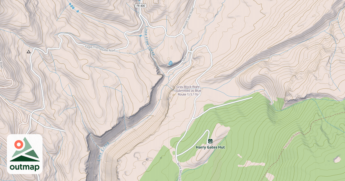 Map of Gray Block Right (submitted as Blue Route 1)