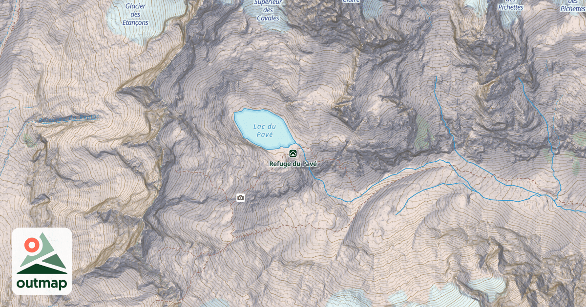 Map of Refuge du Pavé