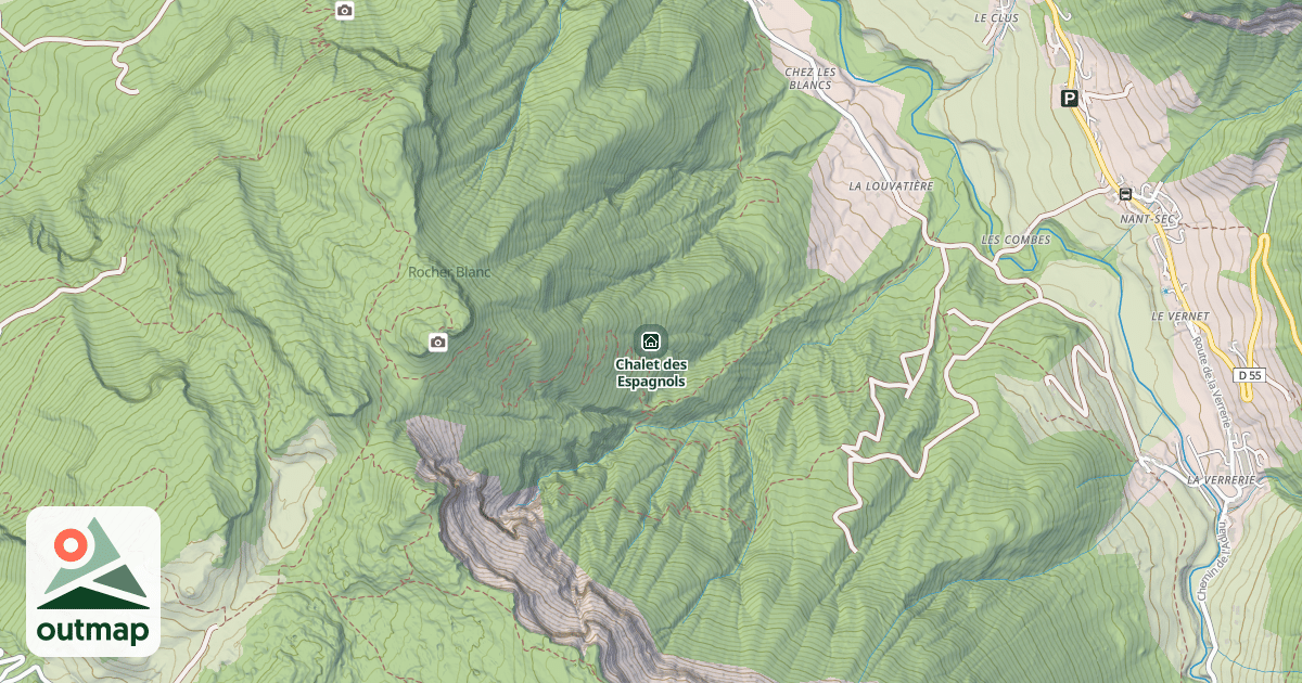 Map of Chalet des Espagnols