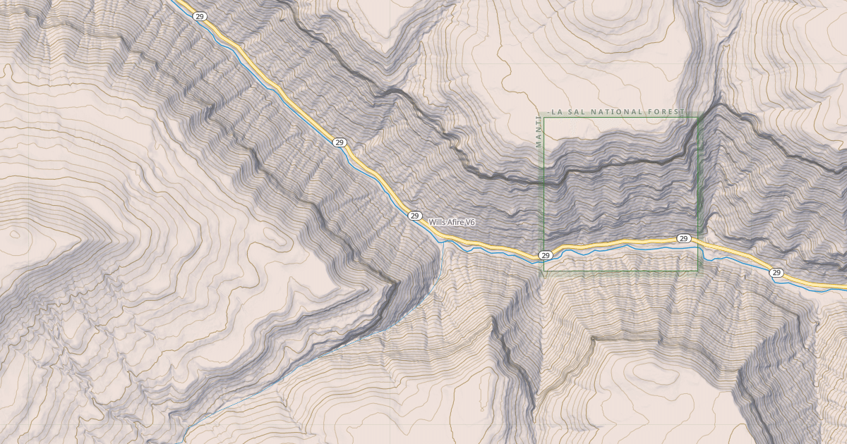 Map preview of Wills Afire
