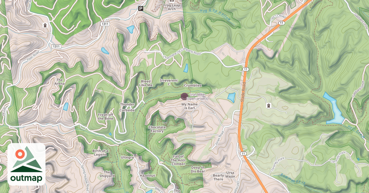 Map of Iron Mike (open project)