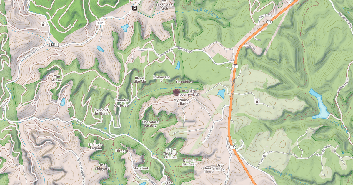 Map preview of Iron Mike (open project)